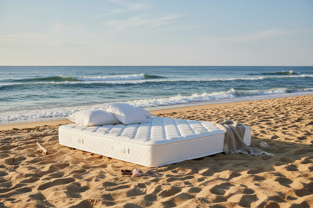 mattress keep near to sea beach ortho mattress 